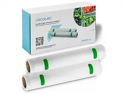 Плівка для вакуумного пакувальника Cecotec 20х600 см, 2 рулона CCTC-04071 (8435484040716) - мініатюра 2