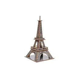 Дерев'яний 3D конструктор Ейфелева вежа PuzzleOk Puz-00925 58 деталей  - мініатюра 4