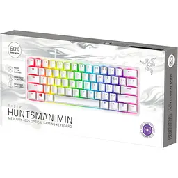 Клавіатура Razer Huntsman Mini Purple Switch ENG Mercury Edition (RZ03-03390300-R3M1) [63492] - мініатюра 5