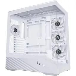 Корпус для ПК Lian Li V100R case with pre-installed four 120mm RGB PWM fan, White (G99.V100RW.01) - мініатюра 2