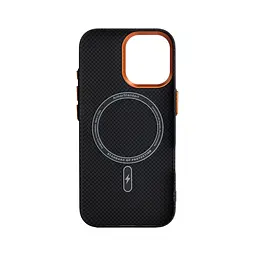 Карбоновый чехол для Apple iPhone 17, LikeCarbon2 SE MagCase, черный, тонкий защитный чехол-панель из поликарбоната с магнитами N52, MagSafe, противоударный, совместим с беспроводной зарядкой, приподнятые края для защиты камеры, ArmorStandart (ARM89163) - мініатюра 2