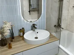 Умивальник Miraggio DEVON (0000648) Miramarble, Глянцевий, Врізний, Білий - мініатюра 5