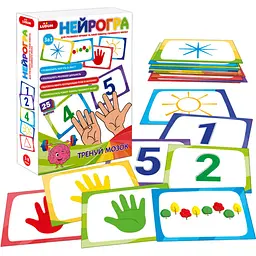 Розвиваюча гра Ludum Нейрогра набір розвивальних карток (МЕ5032-26) - мініатюра 2