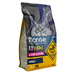 Сухий корм для котів Monge Cat Bwild Low Grain, з м'ясом зайця, 1,5 кг - мініатюра 3