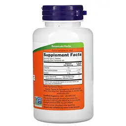 Органічна спіруліна NOW Spirulina 1000 mg Certified Organic, 120 таблеток - мініатюра 2