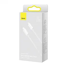 Кабель Baseus Dynamic Series Fast Charging Data Cable Type - C to Lightning 20W 1m White - мініатюра 2