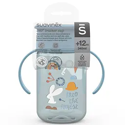Поїльник-непроливайка Suavinex Лісові історії 340 мл блакитний (401195) - мініатюра 3