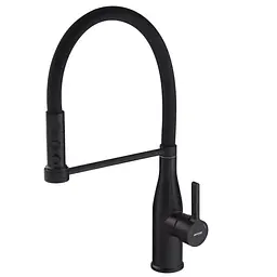 Змішувач для кухні Mixxus Premium Summer 017 Black з гнучким виливом MI6961 Чорний матовий