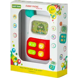 Іграшка музична Baby Team Веселий телефон (8655_червоний) - мініатюра 5