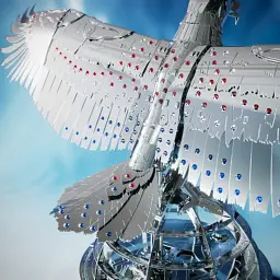 Конструктор Metal Time Колекційна модель Unity Wings Silver Armor Crystal Edition (MT101SWRSK/READY) - мініатюра 4