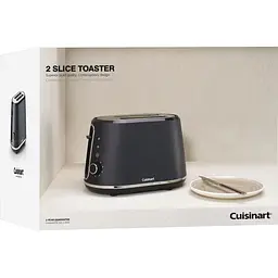 Тостер Cuisinart 2 слоти деревновугільний сірий (CPT780E) - мініатюра 2