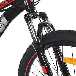 Велосипед MTB2602-2, 26 дюймів, алюмінієва рама 13 Shimano 21SP чорно-червоний - мініатюра 6
