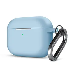 Силіконовий чохол для навушників Apple AirPods Pro, Hang Case, блакитний, ультратонкий захисний кейс товщиною 2 мм, захист від подряпин, пилу та ударів, компактний, з карабіном для кріплення, ArmorStandart (ARM56063)