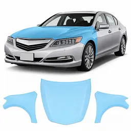 Антигравійна захисна бронеплівка за лекалами для Acura RLX I 2014-2017 - капот і передні крила