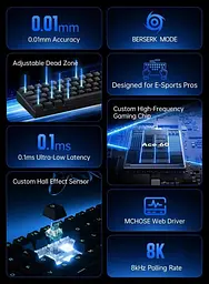 Клавіатура MCHOSE Ace 60 Pro RGB KTEK Magnetic Switch (MC-ACE60-4A) Black (G-000003614) - мініатюра 7