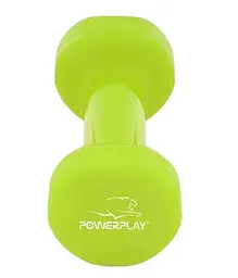 Гантель вінілова PowerPlay 4125 Achilles 3 кг Зелена 1 шт (PP_4125_3kg) - мініатюра 3