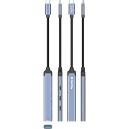 Концентратор ColorWay USB-C 4-in-1 USB-C2.0х3/USB3.0 (CW-HUB07) - мініатюра 5