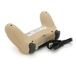 Геймпад джойстик DoubleShock Wireless PS4 Double Motor Vibration DUALSHOCK 4 Light-Gold - мініатюра 3
