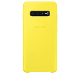 Чехол Leather Cover Samsung S10 Plus (G975) (EF-VG975LYEGRU) Yellow