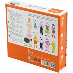 Набір магнітів Viga Toys Гардероб дівчинки (59652) - мініатюра 4