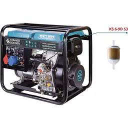Генератор Синхронний KonnerSohnen KS 6100HDE, 5.5KW, дизель, 230V / 5000 Вт / Дизель (KS6100HDE) - мініатюра 11