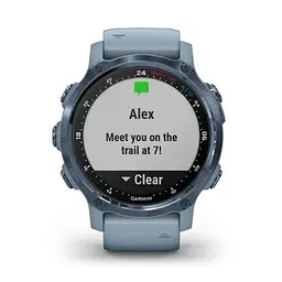 Спортивний годинник Garmin Descent Mk2S Mineral Blue with Sea Foam Silicone Band (010-02403-07) - мініатюра 6