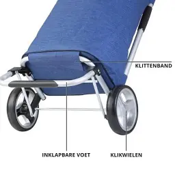 Сумка-візок ShoppingCruiser Foldable 40 л Blue (928362) - мініатюра 8