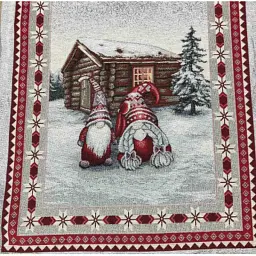 Доріжка на стіл Прованс гобеленова новорічна Snowfall 100х35 см (4823093433366) - мініатюра 3