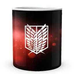 Кухоль GeekLand Атака Титанів Attack on Titan Емблема Розвідкорпусу AT.02.70 330 мл білий - мініатюра 2