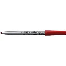 Маркер Bic перманентний Fine, червоний (bc8209002) - мініатюра 2