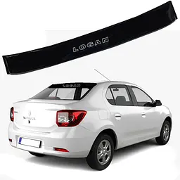 Cпойлер заднього скла козирок для Renault Logan 2013- Прилягає до скла 3М скотч Voron Glass