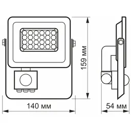 Прожектор Videx LED F2e 20W 5000K (VL-F2e205W-S) - мініатюра 6