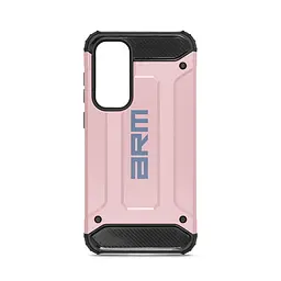 Чехол для Samsung Galaxy S23 FE 5G (SM-S711), Panzer, розовый, противоударный, бронированный, милитари, панель-накладка, защита всего корпуса, защита дисплея и камеры, термополиуретан (TPU) + поликарбонат (PC), ArmorStandart (ARM73704)