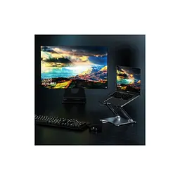 Підставка до ноутбука RTAKO RS-CP75A Dual-Layer Carbon Steel Laptop Stand (6930539527331) - мініатюра 6