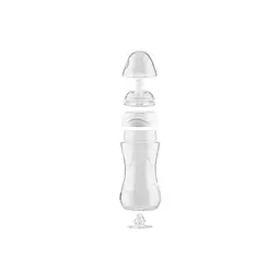 Дитяча пляшечка Nuvita 6052 Mimic Cool антиколікова 4+ 330 мл блакитна NV6052SKY - мініатюра 2