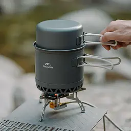 Набір посуду для кемпінгу 2 од. Naturehike CNK2300CJ0002, 1,2 л, алюміній - мініатюра 3