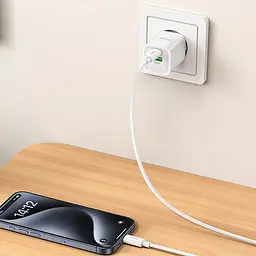 МЗП Hoco C149A Charm PD30W+QC3.0 (1USB-A/1C) White - мініатюра 5