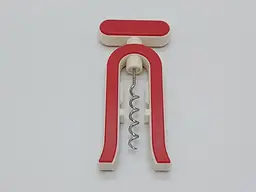 Штопор гвинтовий пластиковий у чохлі для пляшок 14.5 см, Kitchen Master Червоний 85719 - мініатюра 9