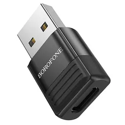 Адаптер перехідник Borofone BV18 USB to Type-C F чорний - мініатюра 6