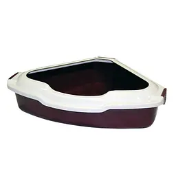 Туалет для кішок кутовий з бортом Croci 55 x 42 x 16 см