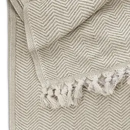 Плед бавовняний Cosas TWISTY 200х230 см пісочний (Plaid_Twisty_01Almond_200x230) - мініатюра 4