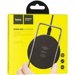 Бездротовий зарядний пристрій Hoco CW14 5W Black - мініатюра 6
