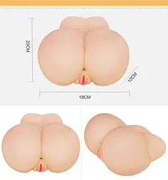 Реалістичний мастурбатор Lovetoy Feel Me Bare Perfect Pussy Ass тілесний - мініатюра 3