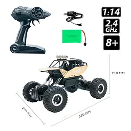 Машинка на радіокеруванні Sulong Toys Off-Road Crawler Force 1:14 золотий (SL-122RHG) - мініатюра 9