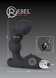 Стимулятор простати Rebel Prostate Stimulator, 14 см чорний - мініатюра 5