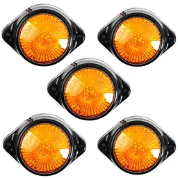 Габарит LED круглий 24V 4 діоди Помаранчевий 5 шт. (MRT 11 К 195)