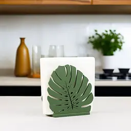 Дерев'яна серветниця VANZA LEAF Monstera lite - мініатюра 2