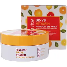 Патчі під очі FarmStay DR-V8 Vitamin Hydrogel Eye Patch 60 шт. - мініатюра 2