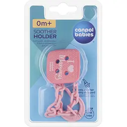 Ланцюжок до пустушки Canpol babies I Love Mummy рожевий (2/434_pin) - мініатюра 2