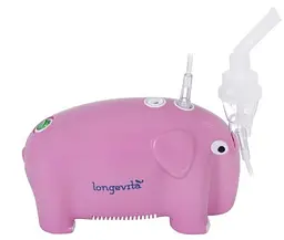 Компресорний інгалятор Longevita Слонік CNB69012 Pink (6447592) - мініатюра 3